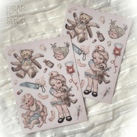 Image 3 of Toy Nurse | Vinyl Sticker Sheet