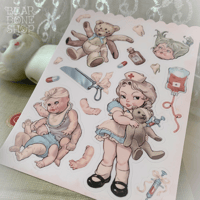 Image 5 of Toy Nurse | Vinyl Sticker Sheet