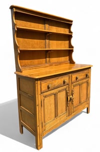 Image 2 of Vintage Ercol Dresser/ Elm Cabinet / Welsh Dresser /Cocktail Display Cabinet