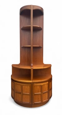 Image 1 of Pair Of Mid Century Nathan Squares Furniture Tall Corner Units Teak