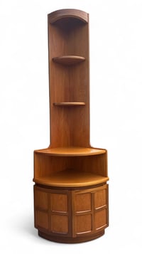 Image 4 of Pair Of Mid Century Nathan Squares Furniture Tall Corner Units Teak