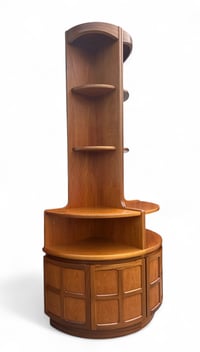 Image 3 of Pair Of Mid Century Nathan Squares Furniture Tall Corner Units Teak