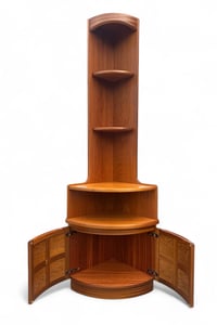Image 5 of Pair Of Mid Century Nathan Squares Furniture Tall Corner Units Teak