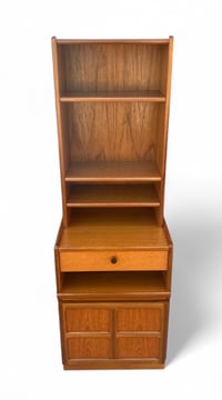 Image 4 of Mid Century Modern Nathan Squares  Cabinet With Detachable Bookcase Cabinet