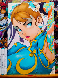 TATTED MS. CHUN ORIGINAL ART SIGNED