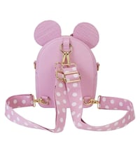 Image 3 of Loungefly Disney Minnie Mouse Straw Cosplay Mini Convertible Bag