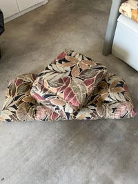 Image 1 of 43- Leaves Bench Pad and Cushions