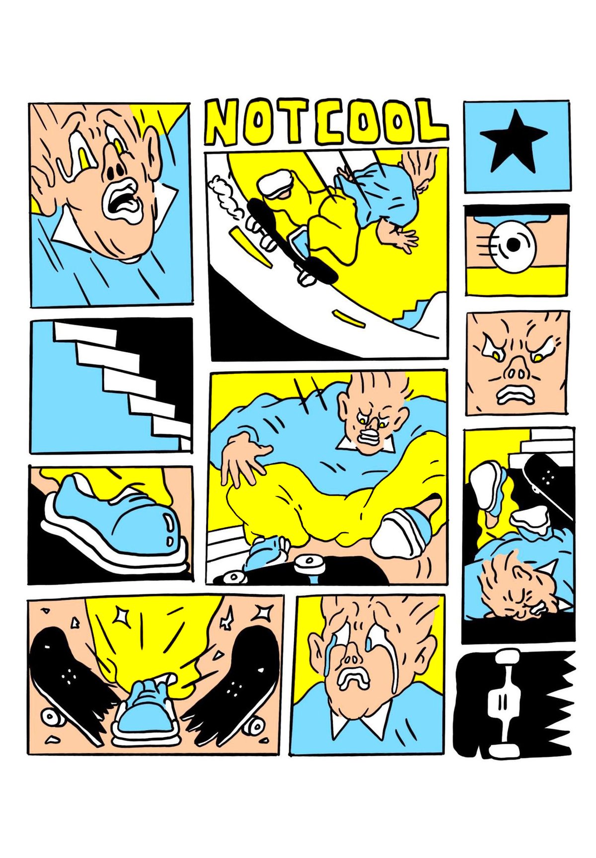 Image of Skate Crash Comic Tee