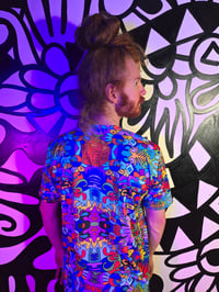 Image 4 of Guice Geometric Rainbow Vibrations Shirt