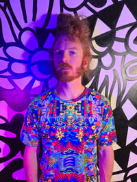 Image 1 of Guice Geometric Rainbow Vibrations Shirt