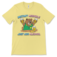 Image 1 of Funny AA Shirt | Instant Asshole Just Add Alcohol 