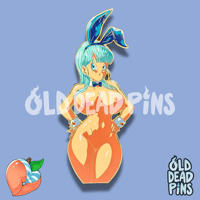 Image 2 of Bunny Bulma Enamel Pin In-Hand Extras