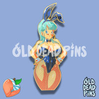 Image 5 of Bunny Bulma Enamel Pin In-Hand Extras