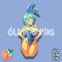Image 3 of Bunny Bulma Enamel Pin In-Hand Extras