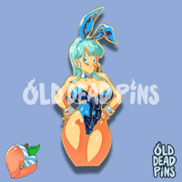 Image 1 of Bunny Bulma Enamel Pin In-Hand Extras