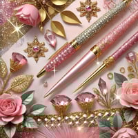 Image 3 of Glam Luxe Pen & Floral Digital Bundle – Set of 6
