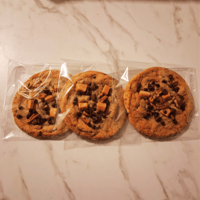 Image 4 of Turtle Cookies 6 Jumbo Homemade Chewy Turtle Cookies with Chocolate Chips, Pecans, and Caramel