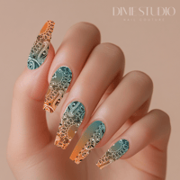 Image 1 of MYKONOS OMBRE BANDANA NAIL DECALS