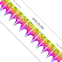 Image 6 of RAINBOW OMBRE BANDANA NAIL DECALS 
