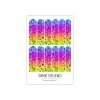 Image 5 of RAINBOW OMBRE BANDANA NAIL DECALS 