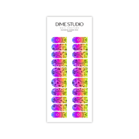 Image 2 of RAINBOW OMBRE BANDANA NAIL DECALS 