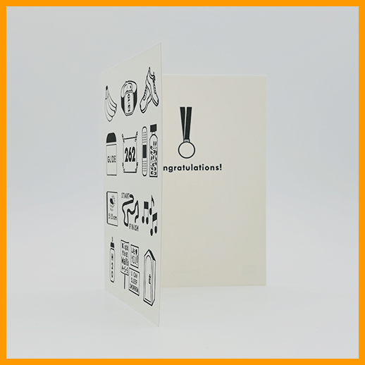 Image of CONGRATULATIONS ON A RACE WELL RUN - SINGLE CARD