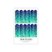 Image 5 of SANTORINI BLUE OMBRE BANDANA NAIL DECALS 