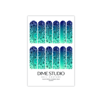 Image 4 of SANTORINI BLUE OMBRE BANDANA NAIL DECALS 