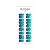 Image 2 of SANTORINI BLUE OMBRE BANDANA NAIL DECALS 