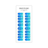 Image 2 of OCEAN BLUES OMBRE BANDANA NAIL DECALS