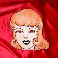 Image 1 of Flirty Girl (Redhead) - Wheaties Cereal mask (1950s) - cutout