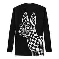 Image 3 of El Xolo Negro Back Print Men's Rash Guard