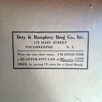 Image 3 of Kyanize Paints Varnishes Enamels Drug Store Co. Store Mask (1930's) - Poughkeepsie, NY