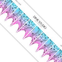 Image 1 of COTTON CANDY OMBRE BANDANA FRENCH TIP NAIL DECALS