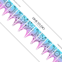 Image 6 of COTTON CANDY OMBRE BANDANA NAIL DECALS 