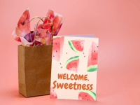 Image 3 of Baby Bottle Covers Watermelon-Theme Gift Set