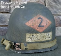 Image 1 of WWII 2nd Ranger Battalion, NCO. M-1 Type Helmet.