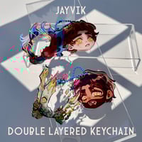 Image 1 of Jayvik Double Layered Keychain Set
