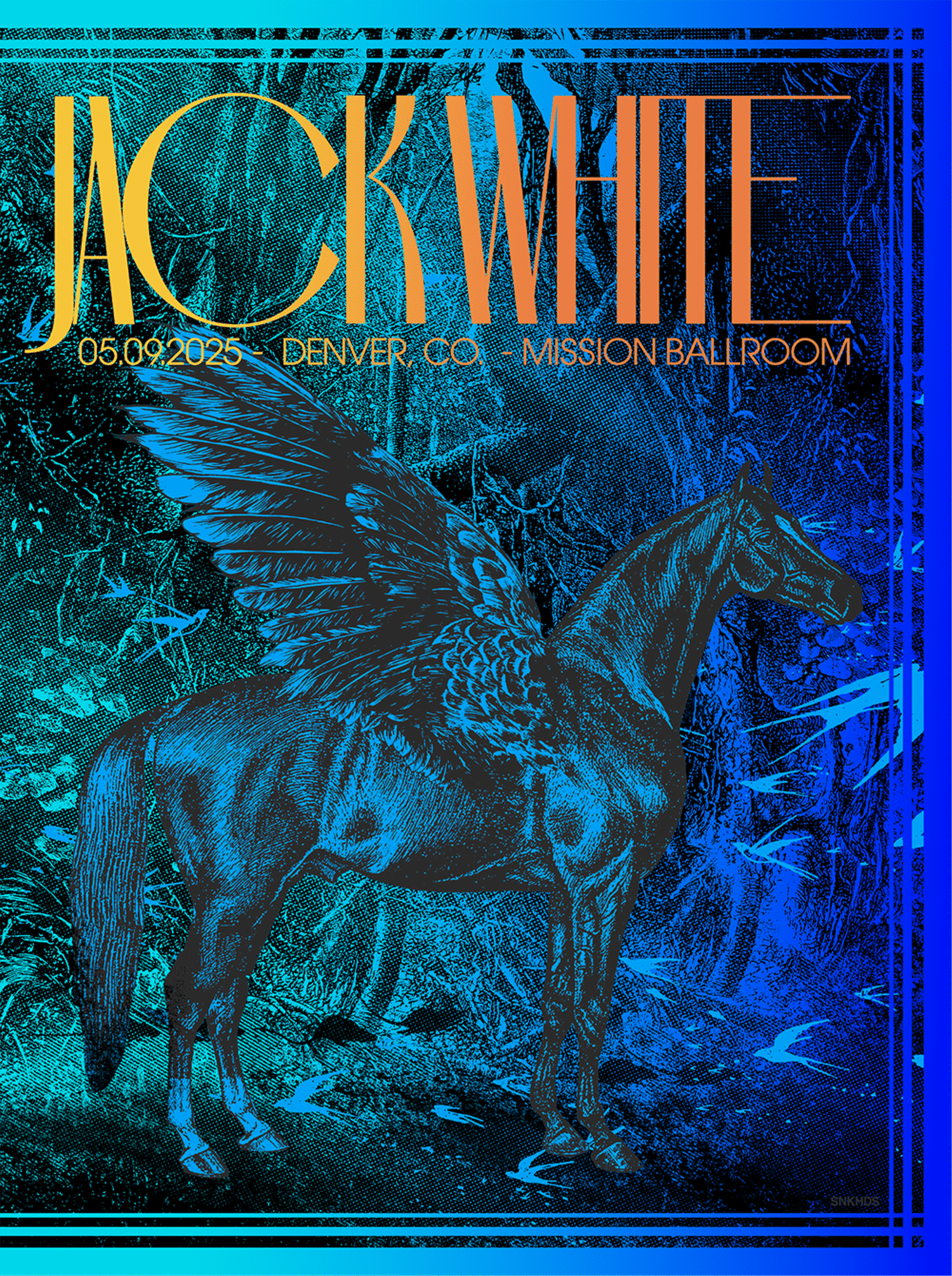 JACK WHITE DENVER 2025 NIGHT TWO FOIL 