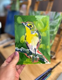 Image 1 of Yellow-throated Vireo study on paper