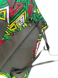 Image 5 of Ankara Apron, African Print Apron, Tribal Print Apron, Kitchen Apron, Red/Green/Yellow