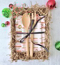 Image 5 of Kitchen Apron Gift Set, Adult Apron Set, Apron Gift Set, Orange Stripes