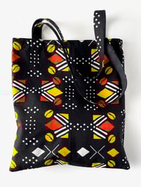 Image 3 of Ankara Market Tote, Reusable Grocery Bag, Produce Bag