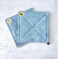 Image 2 of The Denim Potholder, Dyed Denim Potholder