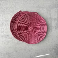Image 4 of Ombre Rope Trivets, Set of Two Trivets, Kitchen Trivets, Dyed Trivets, Cotton Trivets