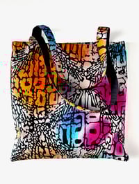 Image 4 of Ankara Market Tote, Reusable Grocery Bag, Produce Bag