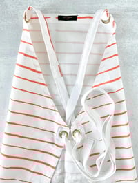 Image 4 of Kitchen Apron Gift Set, Adult Apron Set, Apron Gift Set, Orange Stripes