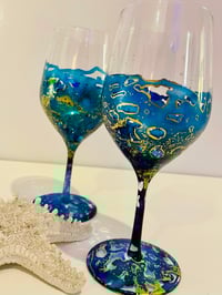 Image 2 of Townsville Alcohol Ink Set of Wine Glasses Workshop
