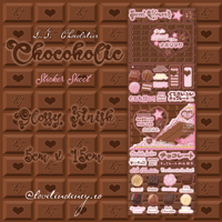 Image 1 of Chocoholic Sticker Sheet