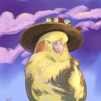 Image 2 of Breezy Cockatiel 6X6 Print